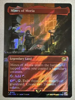 MTG / Mines of Moria / LTR / #753 / SURGE FOIL (Borderless) / Rare / NM - Image 1