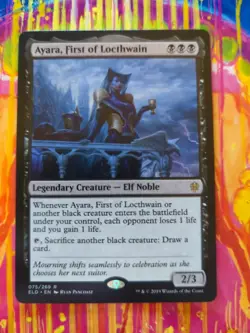 MtG: Ayara, First of Locthwain - Throne of Eldraine - Non Foil - Near Mint - Image 1