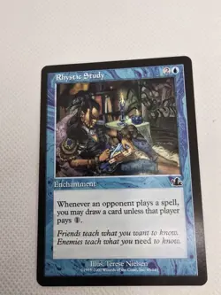 Wizards Rhystic Study Prophecy Enchantment Blue Common Regular Terese Nielsen 2… - Image 4