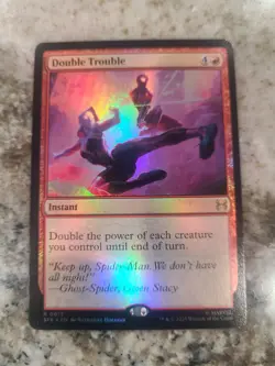 NM Foil Double Trouble, MTG, Marvel's Spider-Man, Magic the Gathering, 13 - Image 1