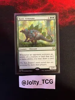 Runic Armasaur Commander: the Lost Caverns of Ixalan Regular - Image 1