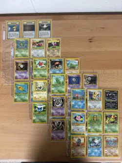 NM COMPLETE Pokemon 1st Ed Edition NEO DISCOVERY Set 39 Card Common- UnCOMMON - Image 1