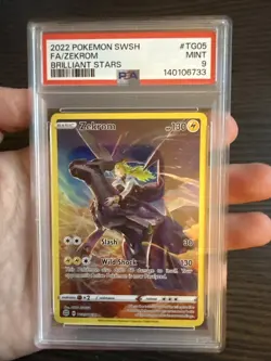 Zekrom TG05/TG30 Full Art 2022 Pokemon SWSH Brilliant Stars PSA 9 Mint - Image 3
