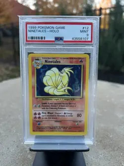 1999 Pokemon Base set 12/102 Ninetales PSA 9 Mint WOTC - Image 1