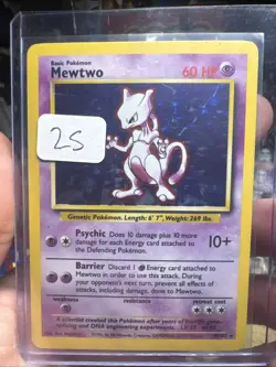 1999 Pokemon Mewtwo 010/102 Base Set (Shadowless) Holo - Image 1