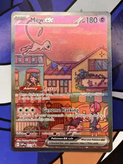 Pokemon TCG Mew ex 053 Scarlet & Violet Promo Full Art Holo EX - Image 1