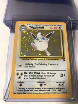 Pokemon TCG Wigglytuff Base Set 2 19/130 Holo Unlimited Holo Rare - Image 1
