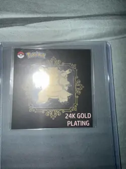 Blastoise 24K Gold Plated Pokemon Sticker Korean Striking Popping Candy - Image 1