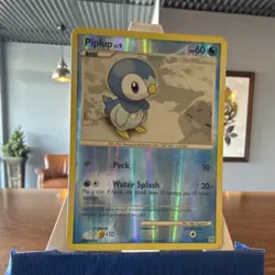 The Pokemon Company Pokemon Piplup Diamond & Pearl 93/130 Reverse Holo Common 6… - Image 1