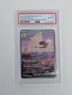 2023 POKEMON MEW EN - CHARIZARD EX - SPECIAL ILLUSTRATION RARE - #199 - PSA 8 - Image 1