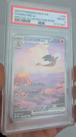 2023 POKEMON MEW EN - CHARIZARD EX - SPECIAL ILLUSTRATION RARE - #199 - PSA 8 - Image 3