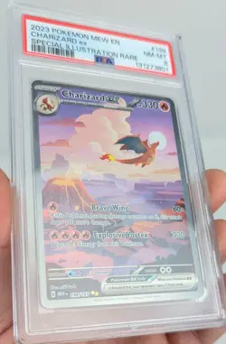 2023 POKEMON MEW EN - CHARIZARD EX - SPECIAL ILLUSTRATION RARE - #199 - PSA 8 - Image 4