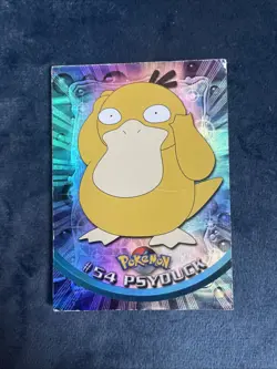 Topps Chrome 2000 Pokemon #54 Psyduck T.V. Refractor Holo LP Nintendo - Image 1