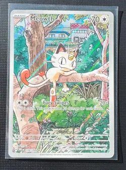 Meowth 106/094 Phantasmal Flames Illustration Rare Pokemon TCG NM - Image 1