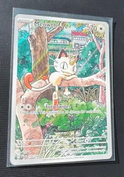 Meowth 106/094 Phantasmal Flames Illustration Rare Pokemon TCG NM - Image 2