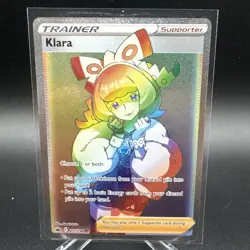 Pokemon TCG - Klara - 217/198 - SwSh: Chilling Reign - NM RAINBOW SECRET RARE! - Image 1