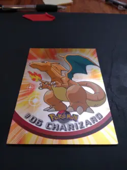 Topps Pokemon Charizard #06 (TV Animation Edition) Holo Foil Blue Logo NM - Image 1