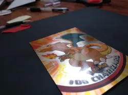 Topps Pokemon Charizard #06 (TV Animation Edition) Holo Foil Blue Logo NM - Image 3