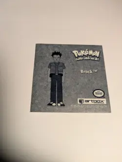 1999 Artbox Pokemon Stickers Series 1 - Brock #PR34 PRISM PRIZM - LP - Image 3