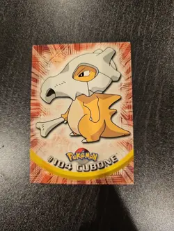 Topps Pokemon Cubone #104 2000 TV Animation Edition Non Holo Blue Logo - Image 1