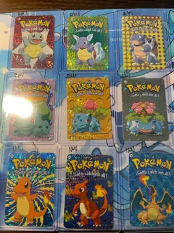Pokemon Prism Stickers Charizard, Venusaur, And Blastoise Plus Extras - Image 1
