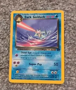 Original 2000 Pokemon Team Rocket Dark Golduck #37/82 - Image 1