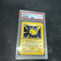 POKEMON 1st Edition Neo Genesis PIKACHU 70/111 Common PSA 8 Clean Mint - Image 3
