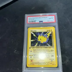POKEMON 1st Edition Neo Genesis PIKACHU 70/111 Common PSA 8 Clean Mint - Image 4