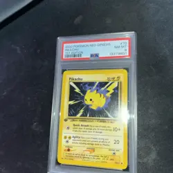 POKEMON 1st Edition Neo Genesis PIKACHU 70/111 Common PSA 8 Clean Mint - Image 5