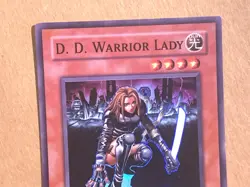 yugioh D.D. WARRIOR LADY DCR-027 1st Edition Super Rare Played - Image 3