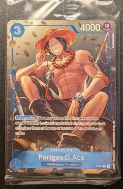 One Piece Portgas D. Ace P-074 Carrying On His Will Mini Tin Promo Sealed - Image 1