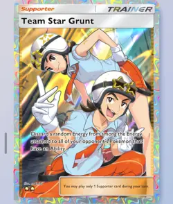 Pokemon TCG Pocket - Team Star Grunt- 2⭐ Trainer Card - English - Fast Delivery - Image 1
