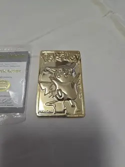 1999 Pikachu 23K Gold Plated Trading Card Burger King Limited Edition - Image 3