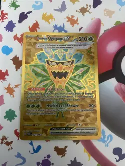 Pokemon TCG Teal Mask Ogerpon EX Twilight Masquerade Hyper Rare Card 221/167 - Image 1