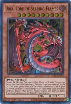 Uria, Lord of Searing Flames - SDSA-EN042 - Ultra Rare - 1st Edition - Lightly P - Image 1