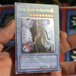 Yugioh Ruin, Queen Of Oblivion SOI-EN034 Ultimate Rare EURO PRINT - Image 3