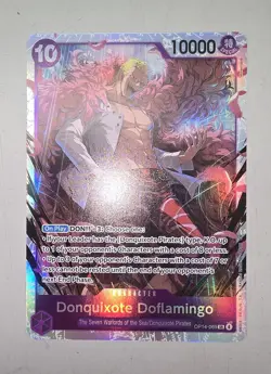 One Piece - The Azure Sea's Seven - Donquixote Doflamingo OP14-069 SR - NM Foil - Image 1
