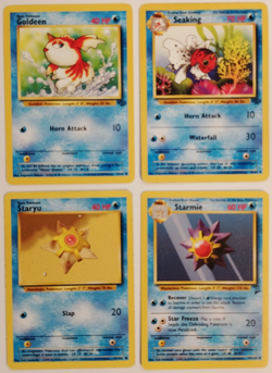 Set of 10 Pokemon Cards Water Type 1999 Wizards Basic & Evolved Fish Turtle Crab - Image 2
