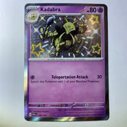 Kadabra 149/091 Pokemon Card TCG Paldean Fates Shiny Rare NM - Image 1