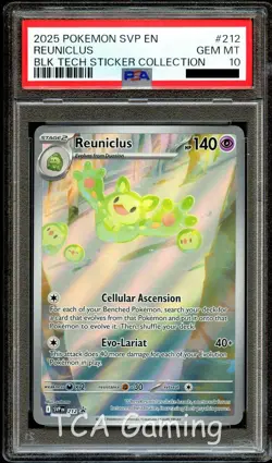 PSA 10 GEM MINT Reuniclus 212 MEP ILLUSTRATION HOLO Promo MEP212 Pokemon Card - Image 1