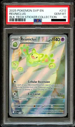 PSA 10 GEM MINT Reuniclus 212 MEP ILLUSTRATION HOLO Promo MEP212 Pokemon Card - Image 2