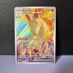 Pokemon TCG Destined Rivals Rapidash Card 189/182 IR NM Condition - Image 1