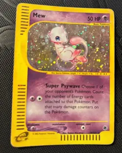 Pokemon Card- Mew-Expedition-Holo-19/165-Rare-ENG-Played - Image 1
