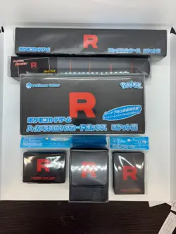 Pokemon Caed Game Team Rocket Playmat Deck shield Deck case Damage case Card box - Image 1