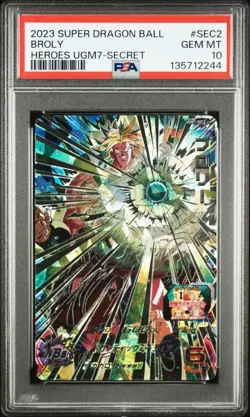 PSA 10 Broly UGM7-SEC2 2023 Super Dragon Ball Heroes Card Japanese - Image 1