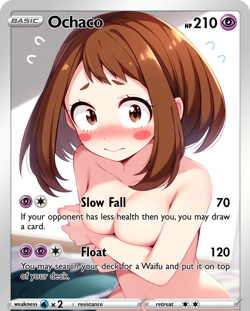 LoveangelGames-Season 2- Custom Card- Waifu Universe- Ochaco - Image 1