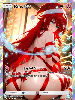 LoveangelGames-Season 2- Custom Card- Waifu Universe-Rias-Days of Christmas - Image 1