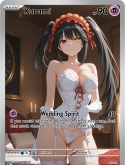 LoveangelGames-Season 2- Custom Card- Waifu Universe- Kurumi - Image 1