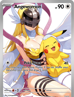 LoveangelGames-Season 2- Custom Card- Waifu Universe-Angewomon Grace - Image 1