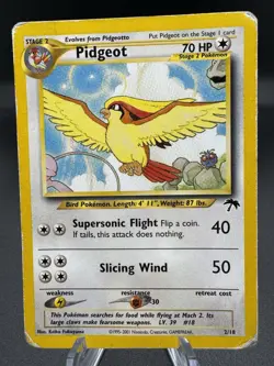 Pokemon TCG Pidgeot Card Southern Islands 2/18 - Damaged - Image 1